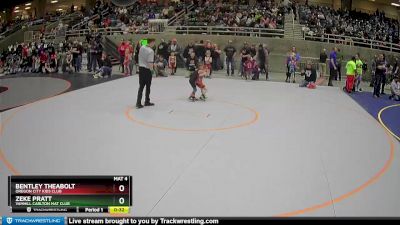 45 lbs Cons. Round 3 - Bentley Theabolt, Oregon City Kids Club vs Zeke Pratt, Yamhill Carlton Mat Club