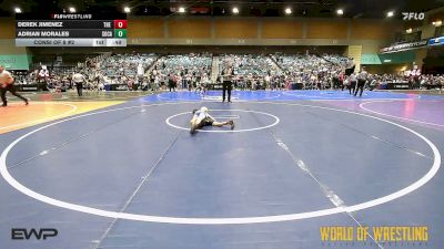 55 lbs Consi Of 8 #2 - Derek Jimenez, The Valley Wrestling Club vs Adrian Morales, SoCal Hammers