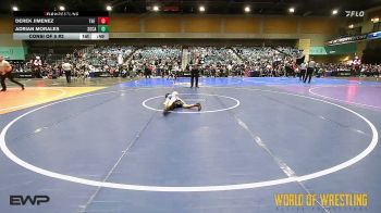 55 lbs Consi Of 8 #2 - Derek Jimenez, The Valley Wrestling Club vs Adrian Morales, SoCal Hammers