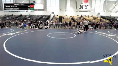 116 lbs Quarterfinal - Aiden Branigan, Club Not Listed vs Kohl Muller, Anarchy Wrestling