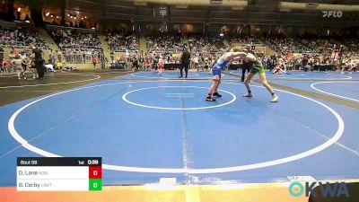 100 lbs Consi Of 16 #2 - Darren Lane, Noble Takedown Club vs Brent Corby, Lawton Legends Youth Wrestling