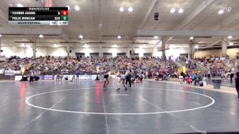 A 157 lbs Quarterfinal - Felix Duncan, David Crockett High School vs Corbin Avans, Tullahoma High School