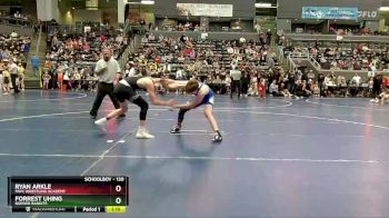 130 lbs Champ. Round 2 - Ryan Arkle, MWC Wrestling Academy vs Forrest Uhing, Border Bandits