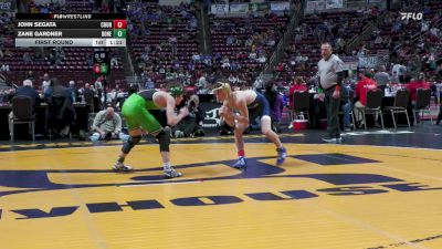 114 lbs First Round - John Segata, Council Rock South vs Zane Gardner, Donegal