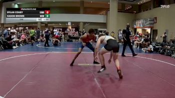 144 lbs Round 1 (6 Team) - Dylan Couey, Crossroads Wrestling vs Kason Brown, Mississippi WC