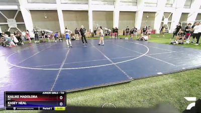 115 lbs Cons. Round 3 - Kailike Madolora, NV vs Kasey Neal, OR