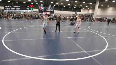 126 lbs Champ. Rd Of 32 - Noah Aiden Meza, Black Fox Wrestling Academy vs Brentley Crawley, Paul J Hagerty High School Wrestling