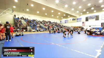 140 lbs Cons. Round 3 - Jazmyne Mora, Lincoln vs Jocelin Gonzalez, Victor Villains Wrestling Club