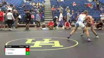 148 lbs Cons. Round 5 - Oshea Phillips, Centerville Bulldog Wrestling vs Jackson Neibert, Indian Creek Wrestling Club