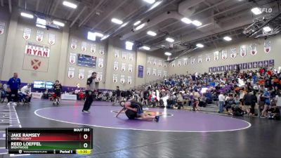 120 lbs Champ. Round 3 - Reed Loeffel, Brentwood vs Jake Ramsey, Union County