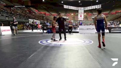 All Cadet Boys Freestyle Lower - 100 lbs Cons. Semis - Lennox Cruzat, Mad Dawg Wrestling Club vs Daniel Alonso, Coachella Valley Wrestling Club