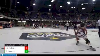 120 lbs Champ. Round 1 - Luis Medina, Zion Benton vs Damien Flores, Minooka