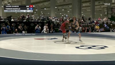63 kg Semis - Xavier Johnson, Army (WCAP) vs Pierson Manville, SOUTHWEST WRESTLING CLUB