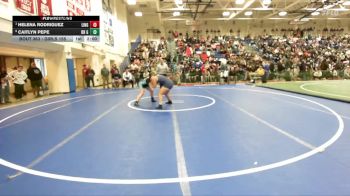Girls 155 lbs Quarterfinal - Helena Rodriguez, Lincoln Girls vs Caitlyn Pepe, Branham Girls