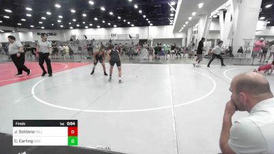 130 lbs Final - Justus Soldano, Falls Academy vs Cooper Carling, Sierra Sabers