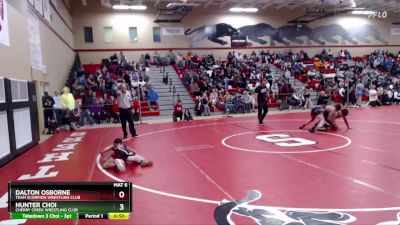 84 lbs Round 2 - Dalton Osborne, Team Scorpion Wrestling Club vs Hunter Choi, Cherry Creek Wrestling Club