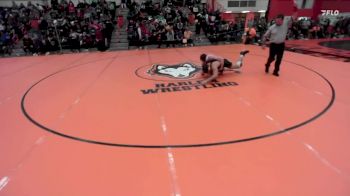 215 lbs Champ. Round 1 - Dan French, Woodstock (MARIAN) vs Tyler Hvorick, Carol Stream (GLENBARD NORTH)