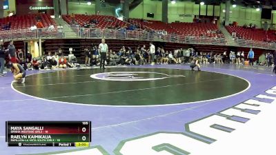 105 lbs Round 7 (8 Team) - Maya Sangalli, Omaha Westside Girls vs Raelyn Kaimikaua, Papillion-La Vista South Girls