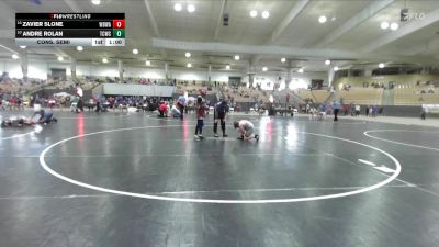 103 lbs Cons. Semi - Zavier Slone, White Buffalo Wrestling Academy vs Andre Rolan, Aloca Tornadoes
