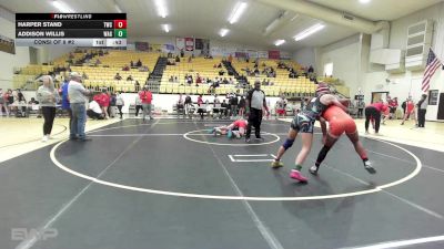 126 lbs Consi Of 8 #2 - Harper Stand, Tahlequah Wrestling Club vs Addison Willis, Wagoner