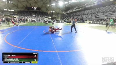 3A 138 lbs Cons. Round 3 - Kenyon Boyer, Evergreen (Vancouver) vs Colby Lingo, Ferris