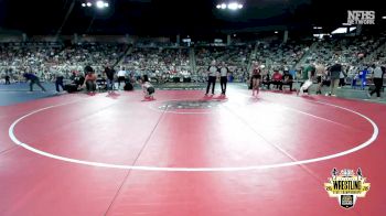 G6A-125 lbs Cons. Round 1 - Liyah Tennial, UNION (Girls) vs Elli Hendrix, TAHLEQUAH (Girls)