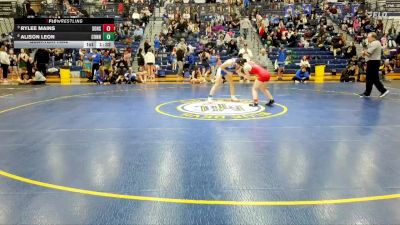 106 lbs Quarterfinal - Rylee Mains, Southmoreland Hs vs Alison Leon, Connellsville