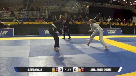 Sierra Peyton Christie vs Olivia R Vaccari 2025 Pan Jiu Jitsu IBJJF Championship