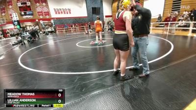 155 lbs Cons. Round 4 - Lillian Anderson, Star Valley vs Meadow Thomas, Newcastle