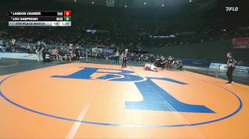 5A Boys 285 lbs 5th Place Match - Lou Saephanh, McKay Boys vs Landon Cramer, Thurston Boys