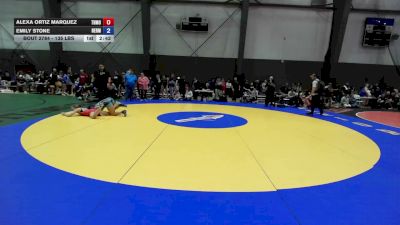 135 lbs Cons. Quarters - Alexa Ortiz Marquez, Thunder Mountain vs Emily Stone, Hermiston