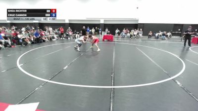 126 lbs Shea Richter, South Dakota Blue vs Cruz Cannon, Team Kansas Gold