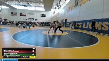 285 lbs Semifinal - Dax Garza, St. John`s School Houston vs Brett Dopona, Episcopal School Of Dallas