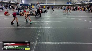56 lbs Round 2 (8 Team) - JACKSON CLAYCOMB, Undisputed Wrestling vs Vinny Ciampoli, Kings Academy