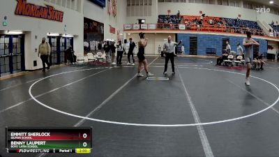 190 lbs Quarterfinal - Emmitt Sherlock, Gilman School vs Benny Laupert, Boys` Latin School