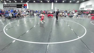126 lbs Nicolas Enzminger, Team North Dakota vs Dylan Nieuwenhuis, Team Michigan - Blue