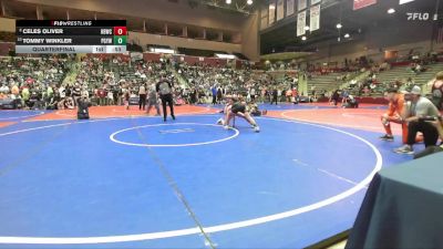 96 lbs Quarterfinal - Tommy Winkler, Prairie Grove Youth Wrestling vs Celes Oliver, Honey Badger Wrestling Club