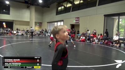 100 lbs Round 4 (6 Team) - Nolan Pehrson, Alabama Elite Gold vs Dominic Ishuin, Glasgow WA