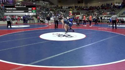 5A 175 lbs Semifinal - Wyatt Thornsberry, Greenwood vs Mason Hill, Mountain Home