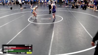 110 lbs Round 4 - Keira Hoffman, Bellevue East vs Kobie Kosek, Seward