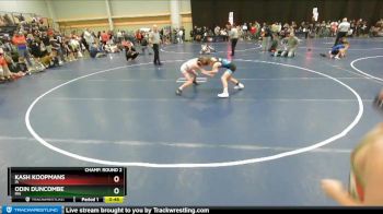 82 lbs Champ. Round 2 - Odin Duncombe, MN vs Kash Koopmans, IA