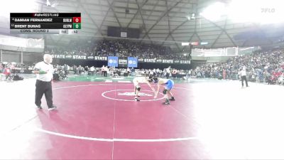 Boys 2A 113 lbs Cons. Round 2 - Damian Fernandez, Burlington-Edison vs Brent Bunag, Olympic