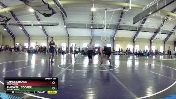157 lbs Champ. Round 2 - Maxwell Cooper, Mount Union vs James Chance, Unattached