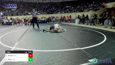 70 lbs Round Of 32 - Lucas Smith, Pocola Youth Wrestling vs Emy Rice, Prodigy Elite Wrestling