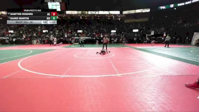 45 lbs Quarterfinal - Sawyer Hughes, AVL1 vs Kairo Martin, OHCA