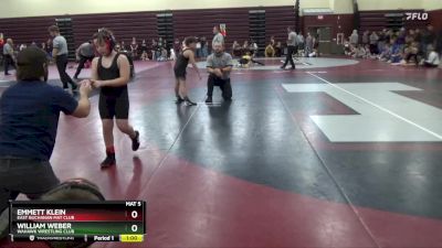 SPW-12 lbs Round 3 - Emmett Klein, East Buchanan Mat Club vs William Weber, Wahawk Wrestling Club