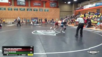 133 lbs Quarterfinal - William Baumgarten, College Of The Redwoods vs Evan Mcshane, Cerritos