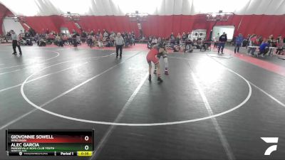 125 lbs Cons. Semi - GioVonnie Sowell, Wisconsin vs Alec Garcia, Pardeeville Boys Club Youth Wrestling