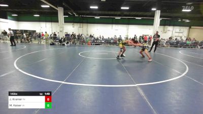 145 lbs Round Of 16 - Jacob Kramer, PA vs Matthew Kaiser, VA