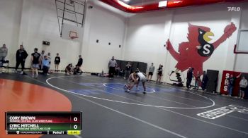 157 lbs Cons. Round 5 - Lyric Mitchell, Perry Meridian Wrestling Club vs Cory Brown, Monroe Central Club Wrestling